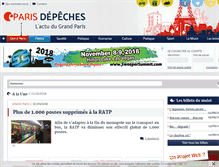 Tablet Screenshot of parisdepeches.fr